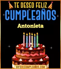 Te deseo Feliz Cumpleaños Antonieta